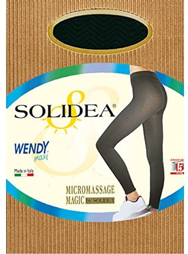 SOLIDEA Frau Leggings Wendy Maxi Vorbeugende Abgestufte Kompression (Mokka, 42)