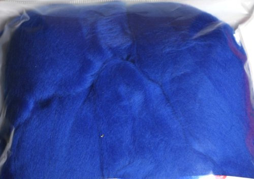 EFCO 19.5 mic 50 g Superfeine Merinowolle zum Filzen, Mittel-Blau