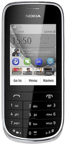 Nokia Asha 203 SIM Free Mobile Phone - Silver/White