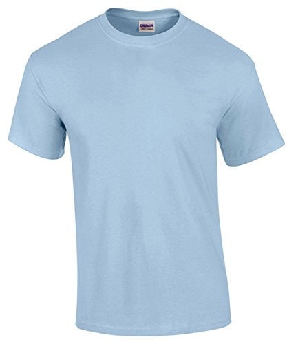 Gildan Mens Heavy Cotton Short Sleeve T-Shirt (L) (Light Blue)