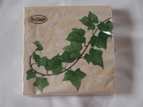 JET PAPIER GMBH Servietten 33x33cm 20 St. Hedera Ramus beige
