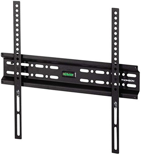 THOMSON Support Mural TV WAB075 (VESA jusqu'à 600x400, Fixe, pour Une Diagonale d´écran comprise Entre 94 et 191 cm (de 37 à 75)) Noir