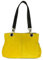 Girly Handbags sac à bandoulière en daim véritable pour femme vera pelle sac à main fourre-tout en cuir italien (Yellow)
