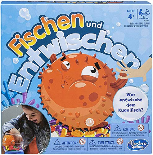 Hasbro Spiele E3255100 Fischen und Entwischen, lustiges Kinderspiel, Mehrfarbig