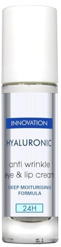 Anti Falten Hyaluroncreme für Augen und Lippen mit tiefenwirksamer Feuchtigkeitsformel 50g BINGOSPA innovation