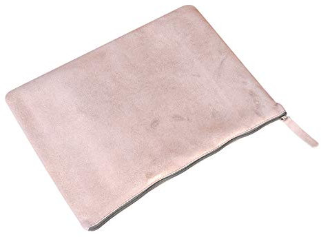 Clairefontaine 400048C Kleine Mappe Plume (aus Lammwildleder, mit Perlmutt-Effekt, 23x32 cm) 1 Stück kupfer