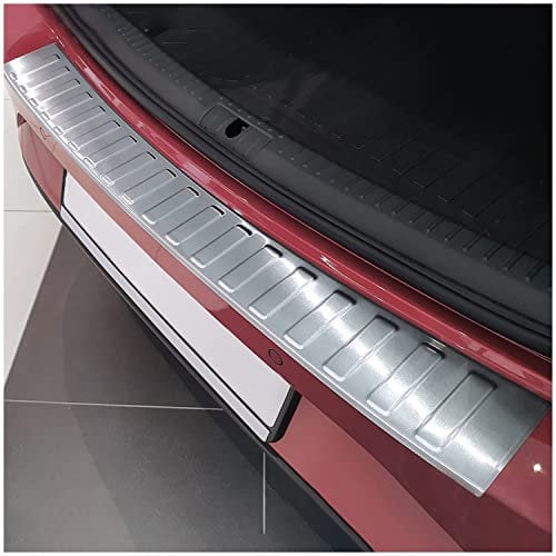 tuning-art BL996 Ladekantenschutz mit Abkantung passend für Seat Leon 4 KL ST Cupra Leon ST ab Bj. 2020-, Farbe:Silber