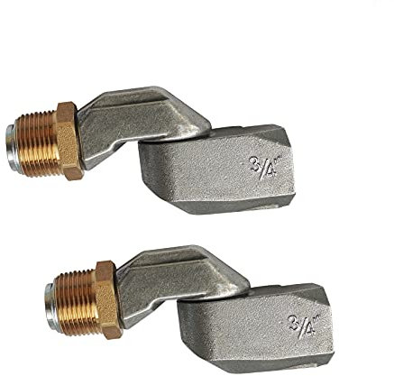 2 x 3/4 Zoll Kraftstoffschlauch-Drehgelenk, um 360 Grad drehbarer Anschluss für Kraftstoffdüse, Multi-Planer, Kraftstoffhobel, Drehgelenk, 19 mm männlich, 19 mm weiblich