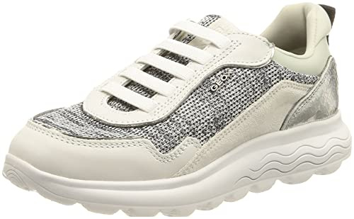 Geox Damen D Spherica D Sneakers, Weiß, 37 EU