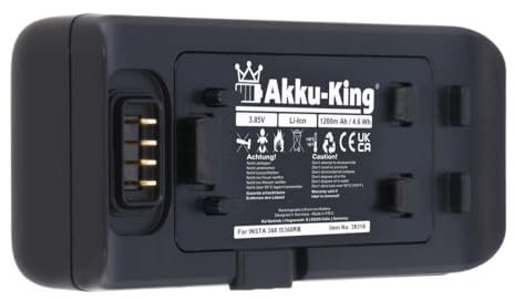 Akku kompatibel mit Insta360 IS360RB - Li-Ion 1200mAh - für One R, RS, CINORBT/A/B, CINRSBT/A