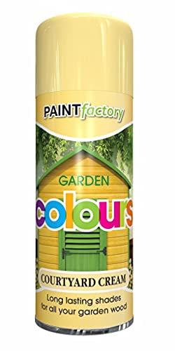 Classic Signature - Garden Aerosol Spray Paint 400ml Long Lasting Shades for Wood Metal and Plastic (4 x Pack, Coutryard Cream)
