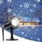 interGo Luci a LED per proiettore con fiocco di neve, per Natale, per esterni, impermeabili, IP65, per interni ed esterni, decorazione natalizia, festa di nozze