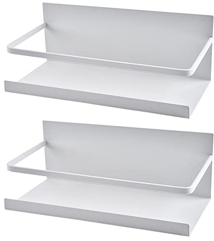 Redwestmelon Magnetic Spice Rack Organizer Refrigerator Storage Shelf - Fridge Spice Holder Rack Storage Seasoning Shelf for Kitchen Organization (2 Pack)
