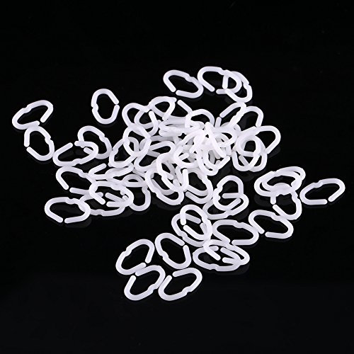 Anneau De Bec De Poulet, 50 Pièces Fermoirs De Bec De Poulet Anneau De Pression De Bouche De Poulet, Outil De Plume Anneaux De Pression Anti-picage Outil De Plume Pour La Maison, 15mm x 9mm Blanc