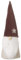 Freestanding Santa Gonk Ornament Figurine Door Stop with Long Hat and Star Weighted Base 37cm Tall