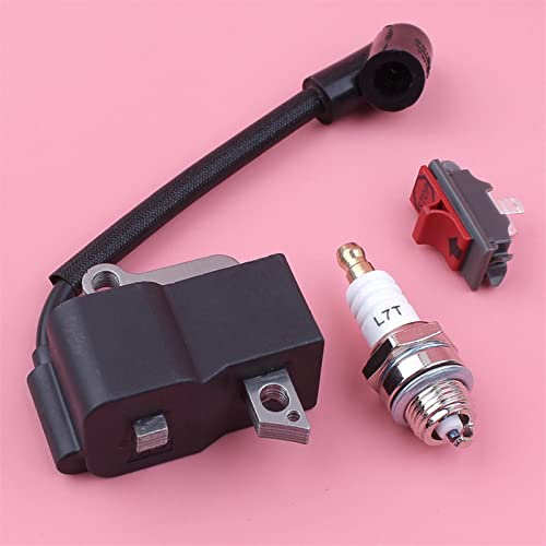 HCO-YO Zündspule Anschlag auf AUS-Schalter Zündkerzen-Kit for Husqvarna 23 5R 232R 225R 232L 240RJ 227R 235FR Trimmer-Ersatzwerkzeugteil