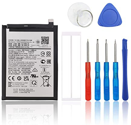 Batterie de rechange SwarKing compatible avec Samsung Galaxy A22 5G/A22s 5G SM-A226 Scud-WT-W1 avec kit d'outils