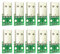 Fasizi 10PCS USB Maschio Connettore/Mini Micro USB a DIP Adattatore 2.54mm 5pin Femmina Connettore B Tipo USB2.0 Femmina PCB Converter USB-01