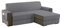 sevi's Sofabezug L Form 200cm Wasserdicht, Sofa überzug Ecksofa Reversibel Kratzfest Fleckenresistent - Sofa Cover für Katzen und Hunden - Hellgrau