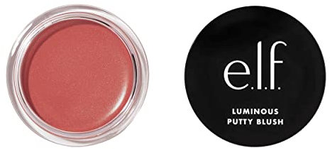 e.l.f. Luminous Putty Blush, Putty-to-Powder, Aufbaubar Mit Einem Subtilen Schimmer-Finish, Hochpigmentiert & Cremig, Vegan & Tierversuchsfrei, Belize, 10 g