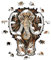 Holzpuzzle Tiere – Elegantes magisches Holzpuzzle Mastodon mit einzigartig geformten Teilen & Mustern – Wooden Puzzle für Erwachsene & Kinder ab 14 Jahren – EWA Eco-Wood-Art, Medium, 180 Teile