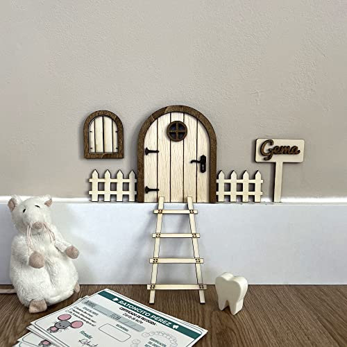 [ Pine & Kids ] Puerta de Ratoncito Pérez Personalizada de Madera
