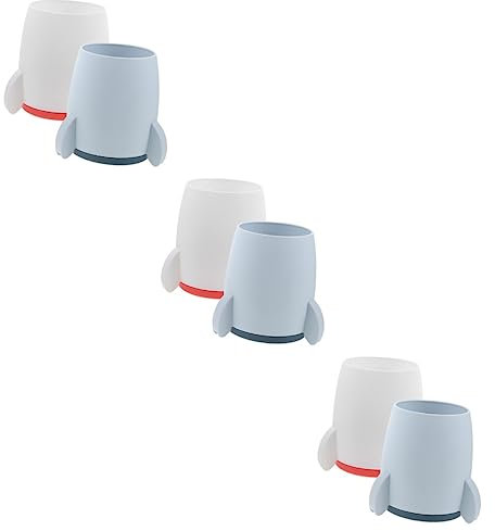 Ciieeo 6 Stk Stifteimer Süßes Federmäppchen Desktop-briefpapierhalter Kosmetikpinselhalter Lippenstift-korb Astronauten-bleistifthalter Pinselhalter Tasse Kann Abs Bilden Büro