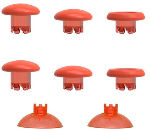E-MODS GAMING Austauschbare Thumbsticks für PS4/PS5/PS5 Edge Controller – Swap Thumb Sticks Joysticks Ersatz für Xbox One/Xbox One X Series Controller (Orange)