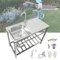 Fregadero Comercial de Acero Inoxidable Con Grifo, Fregadero de Cocina Independiente, Fregadero Utilitario, Fregadero Jardin Exterior Con Banco De Trabajo, Fácil De Montar, Fregadero de Lavandería ( S