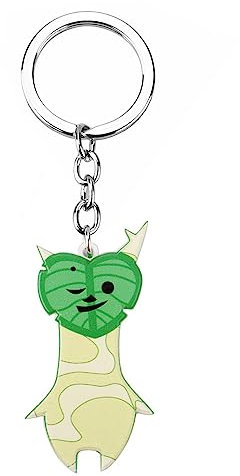 MayDee Zeld Schlüsselanhänger Zeld Tears of The Kingdom Korok Peripherie Autoschlüssel Schlüsselanhänger Tasche Metallanhänger Für Fans Sammlung (B)