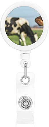 Titular de la insignia Ganado lechero Ligero Plástico Titular de la insignia para estudiantes, oficinistas, maestros y médicos