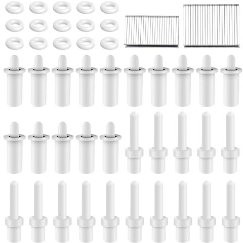 85 Pcs Shutter Repair Kit, Plantation Shutter Repair Tool Set, Includes Spring Loaded Shutter Replacement Pins, 0.75inch and 0.6inch Tilt Rod Louvers Staples for Shutters