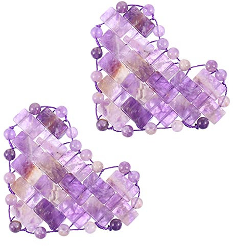 GLEAVI Amethyst Augenmaske zum Schlafen mit Kühlender Wirkung Beruhigend und Lindert Trockene Augen Lila Edelstein für Entspannte Gesichtshaut in Nacht
