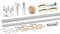 161794 Bi-Fold Closet Track Kit, 30 In. Length, Steel Track, White (1 Kit)