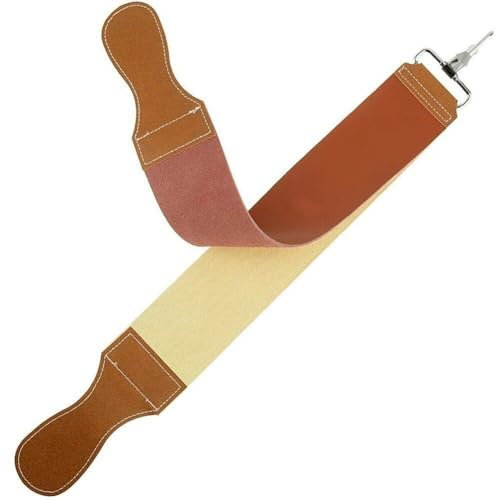 Canvas and Leather Sharpening Strop Twin Sharpening Razors Strop for Knife Polishing Barber Straight Razor Sharpener Tool