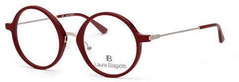 Laura Biagiotti LBV28 Brillengestell, runde Form, rot