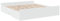vidaXL Bettgestell, Bett mit Schubladen, Bettrahmen mit Sperrholzlatten, Doppelbett für Schlafzimmer, Schubladenbett, Weiß 200x200cm Holzwerkstoff
