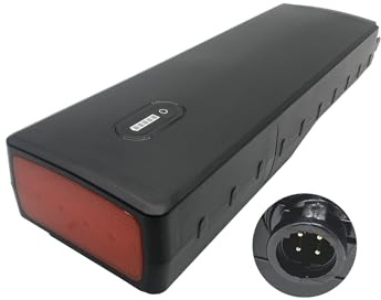 PowerSmart Batterie 36V 14,5Ah Akku für Yamaha BOS-20 / PASB2 / PASB5 / Sduro, Lange Version 44CM