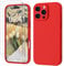 GOODVISH 3 IN 1 for iPhone 16 Pro Max Case 6.9 inch, Upgraded Camera Protection, 2 Pack HD Screen Protector, Liquid Silicone Anti-Scratch Shockproof Gel Rubber Non-Fingerprint Phone Case, Red