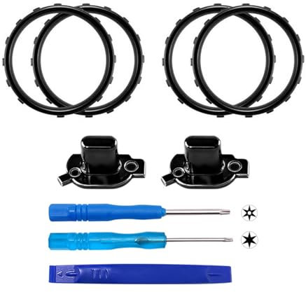 Haoyull Ersatz-Akzentringe für Serie 2 Controller, analoge Akzente, Thumbstick-Ringe, Kunststoff-Dekorationen