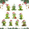 YongSral 10 Stück Grinch Deko Weihnachten, Grinch Weihnachtsdekorationen, Grinch Weihnachtsbaumschmuck, Christbaumschmuck Grinch, Grinch Christmas Decoration für Weihnachtsbäumen, Festivals, Party