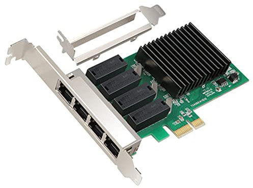 Obotsnoi Scheda PCI-E a 4 porte 2500Mbps Scheda Gigabit RTL8111H RJ45 Scheda di gioco PCIE 2.5G LAN Scheda adattatore