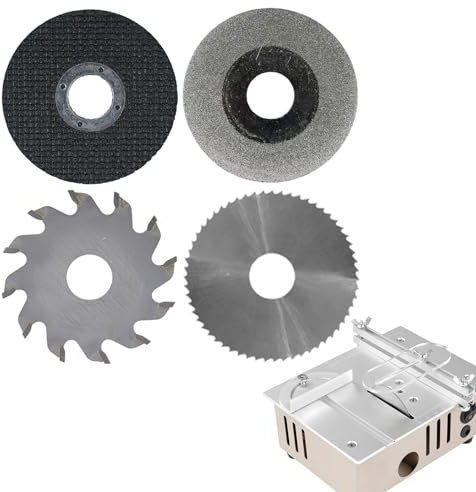 4pcs Mini Multifunctional Table Saw Blade Set, HSS Woodworking Diamond Saw Blade, DIY Power Tools, for DIY Small Table Saws