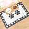 Mavicen Pet Feeding Mat, 40 * 60cm Absorbent Dog Bowls Mat, Anti-Slip Spill Proof Cat Dog Feeding Mats for Food and Water, Easy to Clean Pet Bowl Placemat for Floors Waterproof, Dark Grey