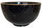 SULTANAMA Bol Or 12 Carats Gravées en Céramique avec Dorur e- LOT DE 2 - Ø 10cm ou 12cm - Artisanat de Luxe - Table de Fêtes - Noël - Ramadan (Noir, 10cm)