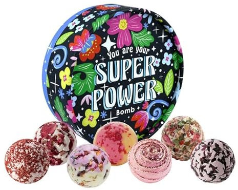Bomb Cosmetics Super Power Bath Creamer Geschenkset – Luxuriöse verwöhnende Badekugeln mit natürlichen Butter und ätherischen Ölen, um die Haut mit Feuchtigkeit zu versorgen und zu pflegen