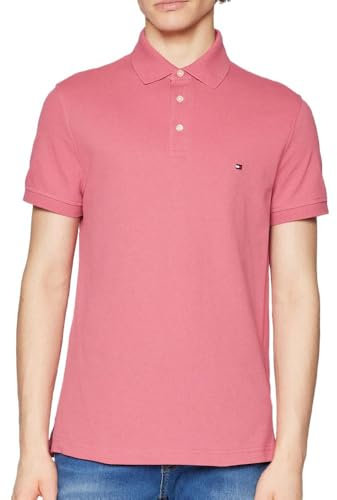 Tommy Hilfiger Polo Vieux Rose Homme 1985 Regular Rose XS
