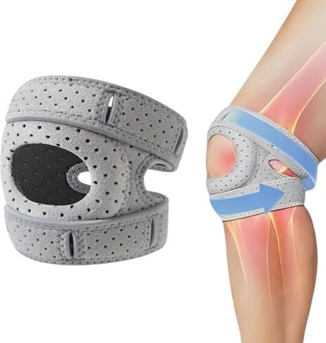 FELDLUFT wellness kniebandage - Pain Relief Knee Braces Patella Kniebrace Kompressionsbandage, atmungsaktiv und leicht, für Gymübungen und Laufen, Unterstützung für schwache und instabile Knie