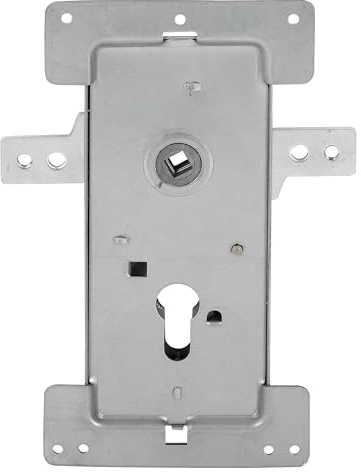 ADGO, Serrure de Porte de Garage, Serrure de Porte, Verrou de Porte, Fermeture de Porte - Résistante Aux Influences Extérieures - Serrure KASTEL 2.2A Pour Portes de Garage, Avec Plaque de Montage