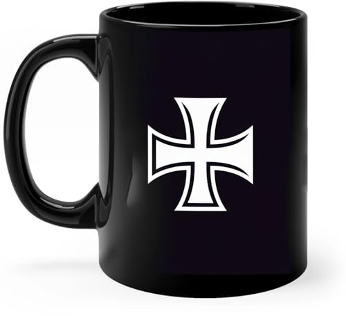 Teetasse Malteserkreuz, Johanniterkreuz Mit Griff Keramik Teetasse Motiv Becher Aus Porzellan Für Frauen Freundin Milch